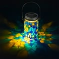 thumbnail image 5 of Lilixerw Decorative Lights Solar Outdoor Hanging Lanterns,Garden Decor Lights,Outdoor Waterproof Lights,for Patio,Pathway & Yard Decor,Blue, 5 of 5