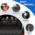thumbnail image 4 of 4-in-1 SUV Cargo Liner for Dogs, Non-Slip Water Resistant Pet Trunk Mat with Side Flaps Protector & Back Seat Organizer, Dog Backseat Cover for SUVs Vans（54" W x 88" L）, 4 of 9