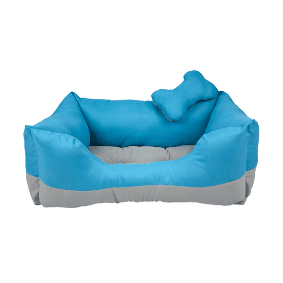 Cama Rectangular Bicolor Base Impermeable Perro Fancy Pets TX10214