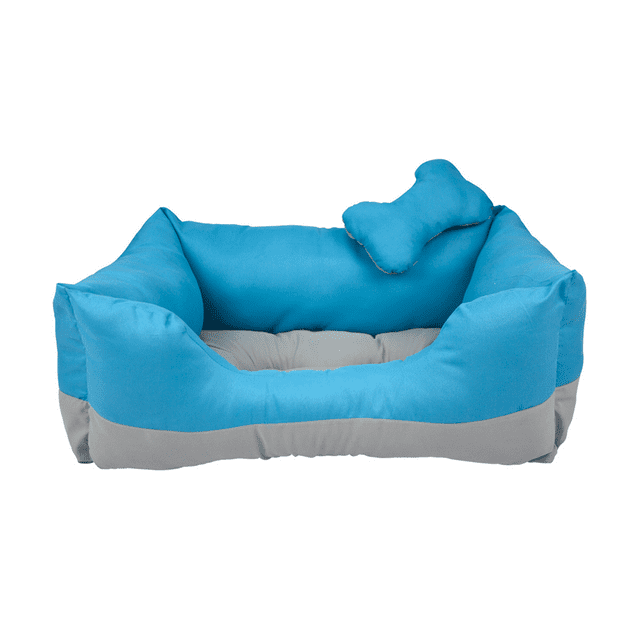 Cama Rectangular Bicolor Base Impermeable Perro Fancy Pets TX10214