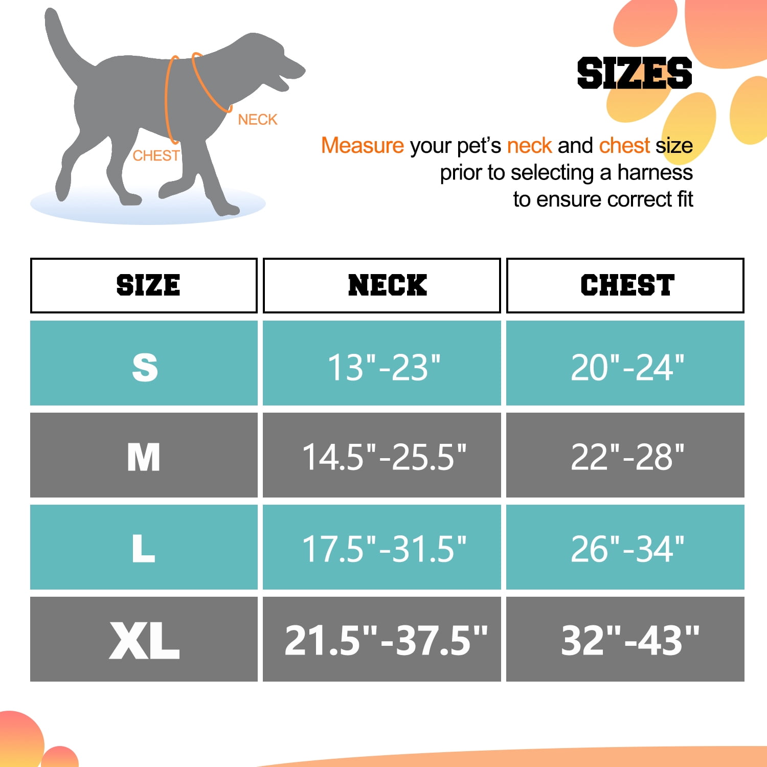 GOOPAWS Padded Reflective Dog Harness, Easy Control Lightweight Dog Harness, Adjustable Outdoor Pet Harness for Small Medium Large Dogs