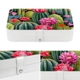 thumbnail image 4 of Cactus Portable PU Leather Necklace Holder with Removable Compartment - Jewelry Stand, Jewelry Boxes, Jewelry Organizer, 4 of 6