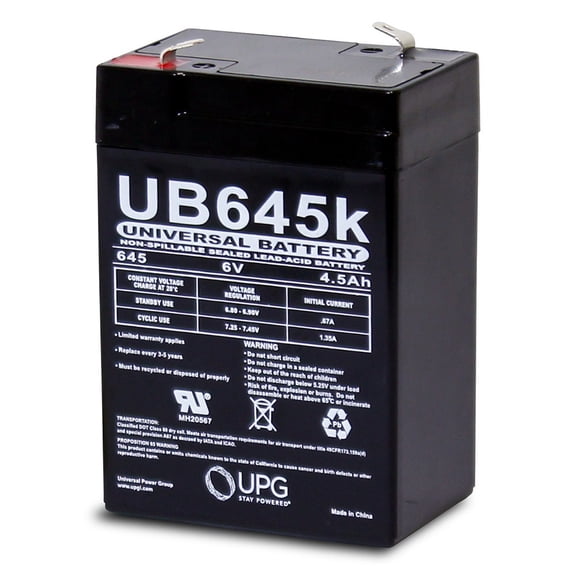 6V 4.5AH Battery for Kid Trax Quad KT1010TG / KT1014TG