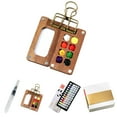 thumbnail image 2 of ICQOVD Mini Watercolor Paint Box Portable Painting Kit Travel Sketch Set, 2 of 4
