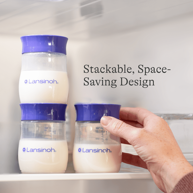 Lansinoh Breastmilk Storage Breast Pump Bottles, 4 Count HSA