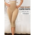 thumbnail image 5 of Athlemo Shapewear for Women Capris Leggings Tummy Control High Waist Shaper Butt Lifting, 5 of 7