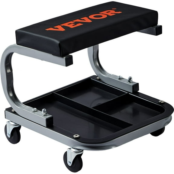 250 LBS Heavy Duty Mechanic Creeper Seat - Mechanics Garage Stool with Under Car Tool Tray, Rolling Stool for Auto Repair