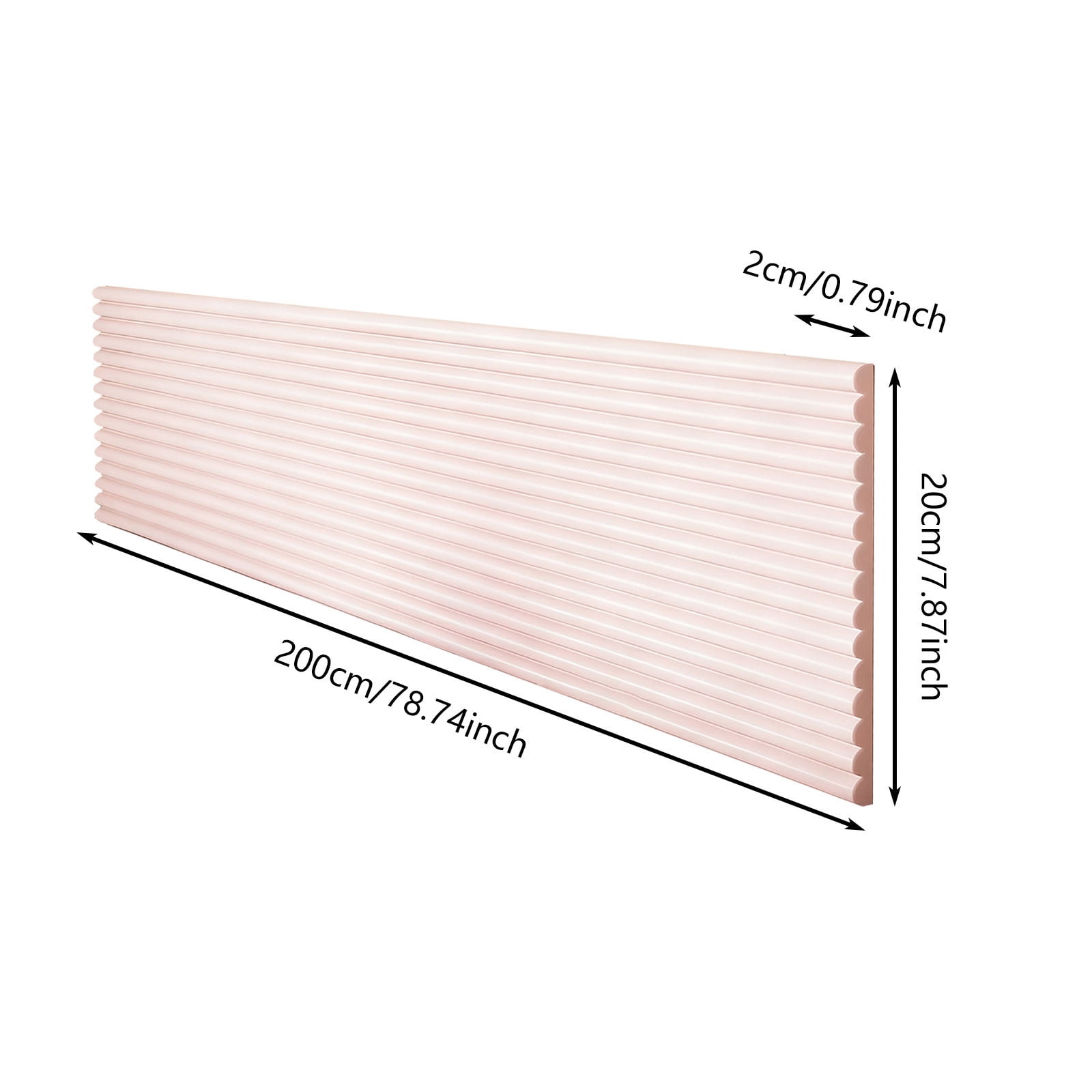 7.8 x 78 Inch Anti Collision Wall Padding Padded Panels 3D Self Adhesive DIY Headboard for Playroom Bedroom Living Room Corner Guards Soft High Elasticity Foam Pads -1 Roll