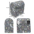 thumbnail image 5 of Cartoon Lounger Chair Bag, Earth Worms Ladybugs Birds Flowers Pastel Nature Love Hearts Doodle, High Capacity Storage with Handle Container, Lounger Size, Grey Multicolor, by Ambesonne, 5 of 5