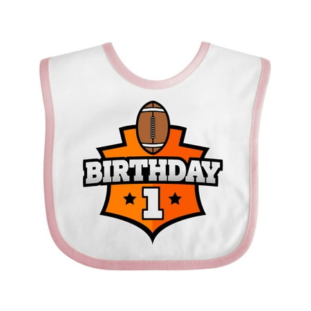 

Inktastic Football 1st Birthday Gift Baby Boy or Baby Girl Bib