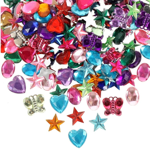 Mutmorningal 400-Piece Acrylic Rhinestone Gems for Phone Cases, , Charms, and Decorative Craft Fillers