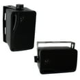 thumbnail image 3 of 4 x New Pyle PLMR24 3.5'' 200 Watt 3-Way Weather Proof Marine Mini Box Speaker System (Black), and Enrock Audio 16-Gauge 50 Foot Speaker Wire, 3 of 4