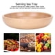 thumbnail image 1 of Bandeja para servir, plato de madera de 20 cm, bandeja redonda para agua, bandeja de madera para té y desayuno, solución innovadora, 1 of 12