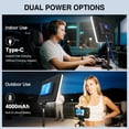 thumbnail image 3 of Panel de luz LED de vídeo Unicucp Photography 2500K-8500K 4000mAh, 3 of 8
