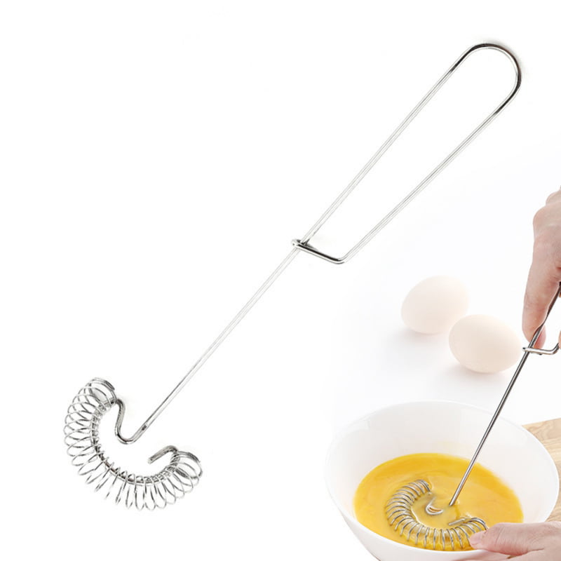 1 Pieces Stainless Manual Whisk Spring Coil Egg Beater Used for Household Cream Stir Bar Egg Mixer Mini Whipper 