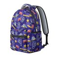 thumbnail image 2 of Police and Star Purple Pattern Backpack for School, Cute School Bag with Adjustable Shoulder Straps and Padded Back, 15.3"x11"x7.1", 2 of 5