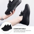 thumbnail image 4 of unbranded 1Par Zapatillas Deportivas Negras Con Ergonómico Y Material Transpirable Para Entrenamiento, 4 of 6