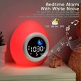 thumbnail image 5 of Alarm Clock for Kids Toddlers, Cute Touch Night Light with 6 White Noise Sound Machine, Ok to Wake Clock for Kids, 5 of 5