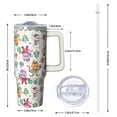 thumbnail image 2 of 30oz Reindeer Christmas Tumbler with Lid Straw Stainless Steel Double Wall Insulated Cup Holiday Gifts, 2 of 5
