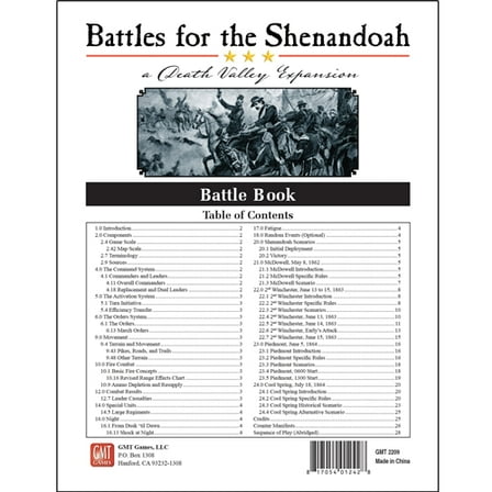 GMT Games Battle for the Shenandoah A Death Valley Expansion GMT2209