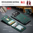 thumbnail image 2 of Funda tipo cartera Oidealo para iPhone 17 Pro, magnética, RFID, 5 tarjetas, 2 of 7