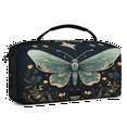 thumbnail image 2 of Herdesigns Boho Butterfly Carry Case Compatible with Nintendo Switch 2017 & Oled 2021, with 20 Game Card Slots, Flower Butterfly Portable Travel Carrying Case Pouch for Accessories & Games, 2 of 8