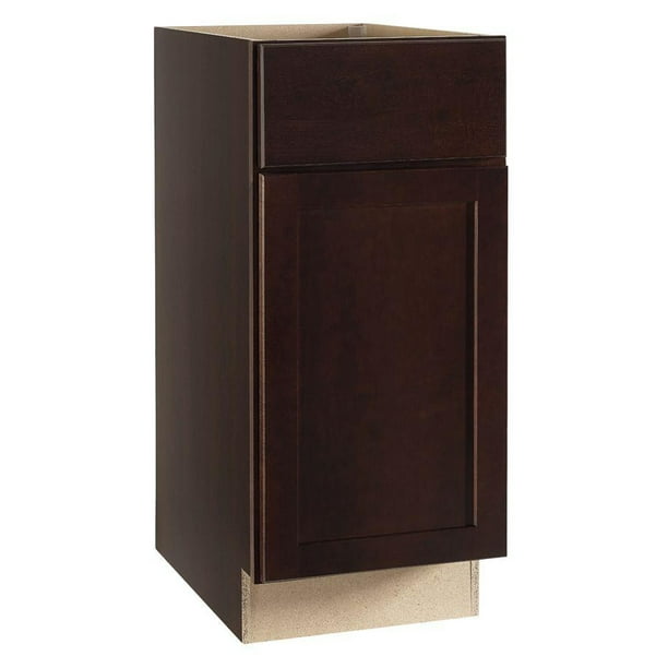 Rsi Home Products Shaker Base Cabinet Java 15 In Walmart Com Walmart Com