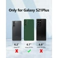 thumbnail image 6 of 3 in 1 for Samsung Galaxy S21 Plus Case, with Full Camera Cover Protection，Liquid Silicone Slim Shockproof Protective S21+ Phone Case (Alpine Green), 6 of 12