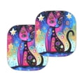 thumbnail image 7 of Binienty Hippie Cat Sun Shade for Car Windshield Cute Car Front Window Shades Foldable Automotive Sun Protection Visors Heat Reflector-Keep Your Vehicle Cool, 7 of 7