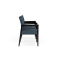 thumbnail image 2 of Pemberly Row Waiting Reception 3 Seat Tandem Seating Wood Frame in Blue, 2 of 5