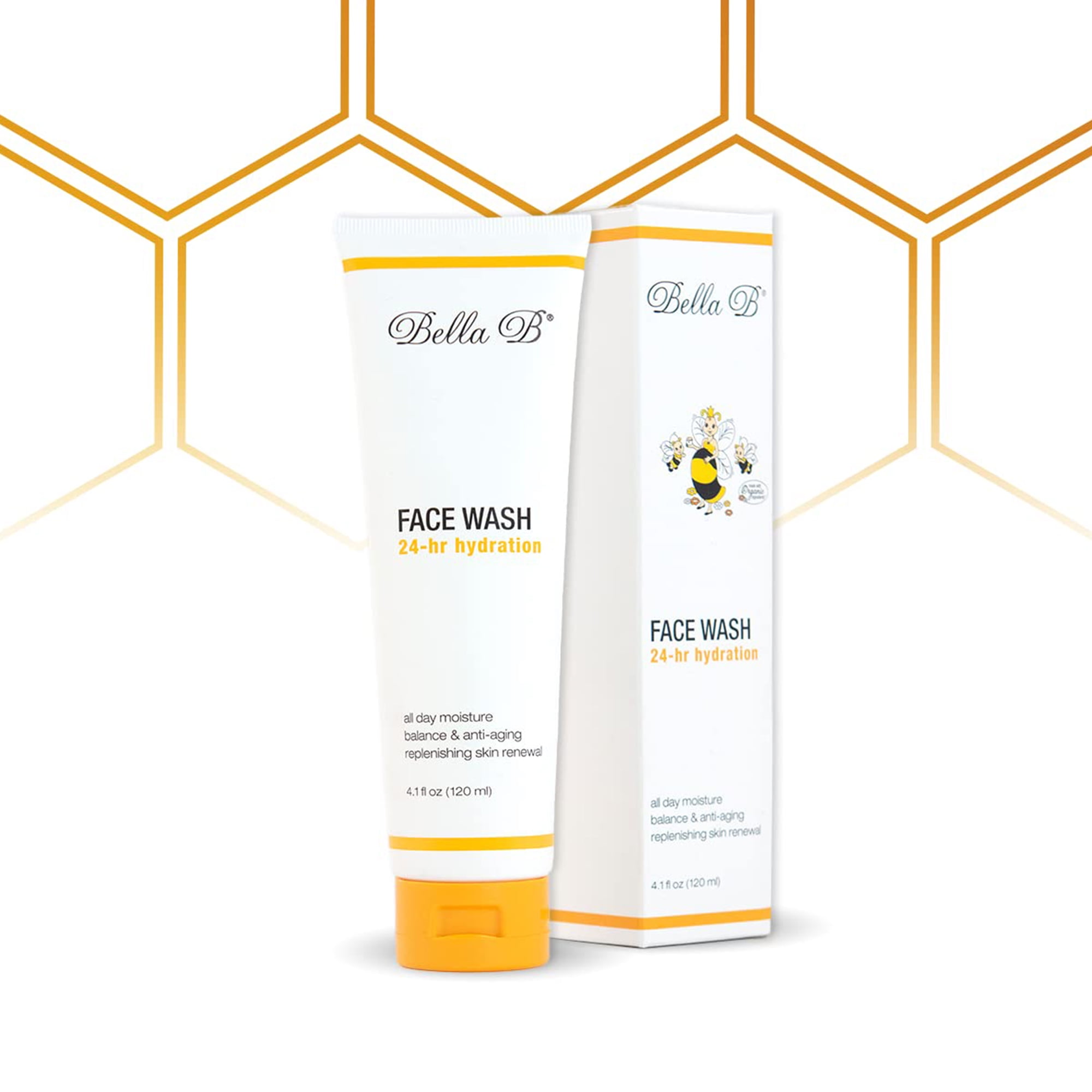 BELLA B Foaming Face Wash 4 oz - Pregnancy Safe Face Wash - Tea Tree Foaming Face Wash Made with Organic Ingredients - Use Twice Daily for Clear Skin