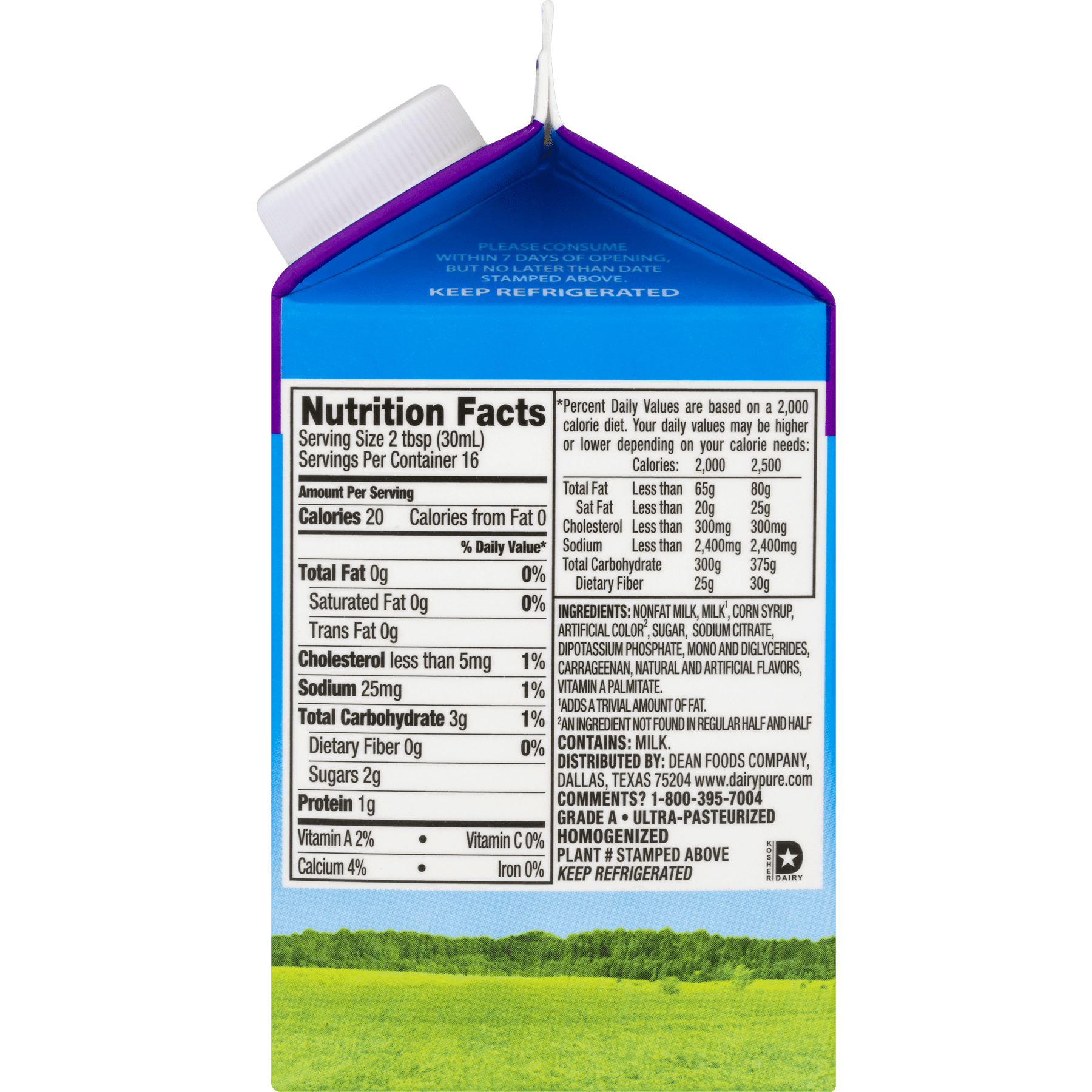 Whole Milk Plastic Half Gallon - Garelick Farms®