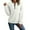 White A, variant on Women's Quarter Zip Sweatshirt Stand Collar Long Sleeve Casual Quilted Trendy Fall Pullover Clothes Tops (XL, White)