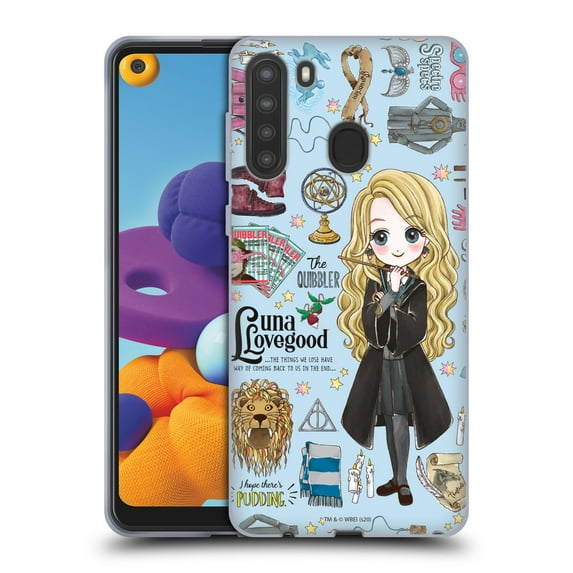 Head Case Designs Officially Licensed Harry Potter Deathly Hallows XXXVII Luna Pattern Soft Gel Case Compatible with Samsung Galaxy A21 (2020)