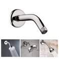 thumbnail image 1 of Brazo de ducha profesional, cromado, 12,8 cm, codo de ducha de acero inoxidable en pared, 1 of 5