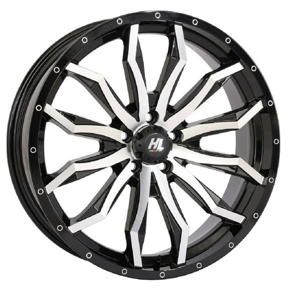 High Lifter by STI HL21 20x7 UTV Wheel - Gloss Black/Machined (5x4.5) 4 3