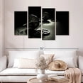 thumbnail image 2 of Elephant Stock Heavy Weightlifting Equipment Wall Art - Horizontal Multi Panel Canvas - Living Room Wall Decor - Sports Multi Panel - Black And Gray Decor - 52" x 32", 2 of 8