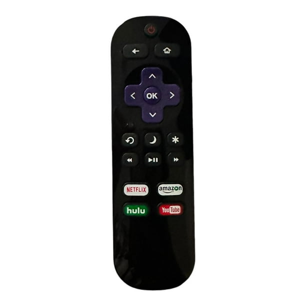 Control Compatible Con Roku Tv Tcl Sansui Philips Mas Pilas negro 16