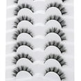 thumbnail image 6 of Changmaius  False Eyelashes Fluffy Cat Eye Look 8D Crossed Wispy Natural Faux Mink Lashes Fake Eyelashes 7 Pairs Pack, 6 of 9