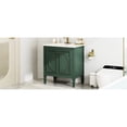 thumbnail image 2 of 30-Inch Freestanding Bathroom Vanity, Ceramic Basin, Painted MDF, Adjustable Shelf / Vintage Appeal, Dust-Free Storage, 2 of 6