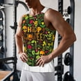 thumbnail image 5 of Pofeuu Happy Halloween Floral Print Men's Workout Tank Tops Sleeveless Muscle Gym Shirt Quick Dry-Medium, 5 of 7