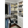 thumbnail image 4 of Easy Track Wood Laminate Ultimate Corner Closet Oranizer, 4 of 8