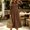 Brown, variant on Women Solid Crew Neck Gathered Cuff Long Sleeve Pocket Loose Winter Casual Midi Dress
