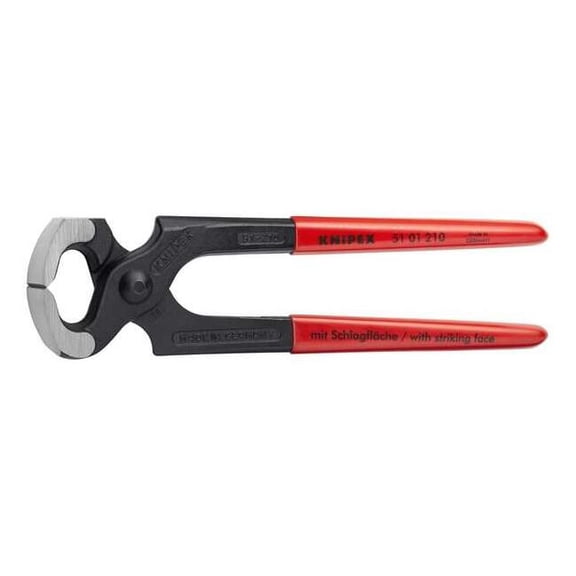 Knipex 8.3" Hammerhead Style Carpenters' Pincers - Plastic Grip