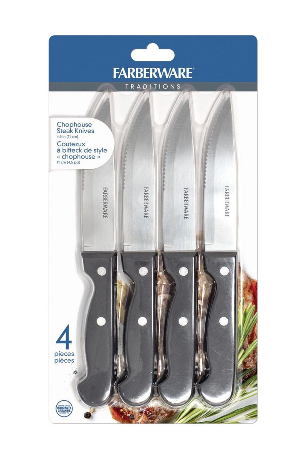 Farberware Triple Rivet 4 Piece Steak Knife Set
