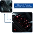thumbnail image 5 of Valentine's Day Printed Furry Soft 12.5x8.2 Inch Car Armrest Cover Accessory, 5 of 6