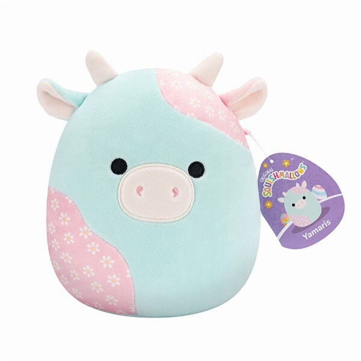 Squishmallows 16" Mint and Pink Floral Easter Cow (Yamaris)