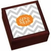 Personalized Chevron Monogram Keepsake Box