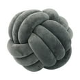 thumbnail image 4 of Almohadas anudadas,Almohadas anudadas Almohada de felpa Decoración del hogar de oficina,Lindo nudo almohada bola cojín sala de estar,Cojín decorativo regalo de cumpleaños Gris oscuro, 4 of 9