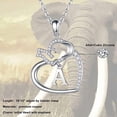 thumbnail image 1 of GoodLuck Pendentif Cœur d'Éléphant Collier Bijoux pour Femmes, 1 of 9
